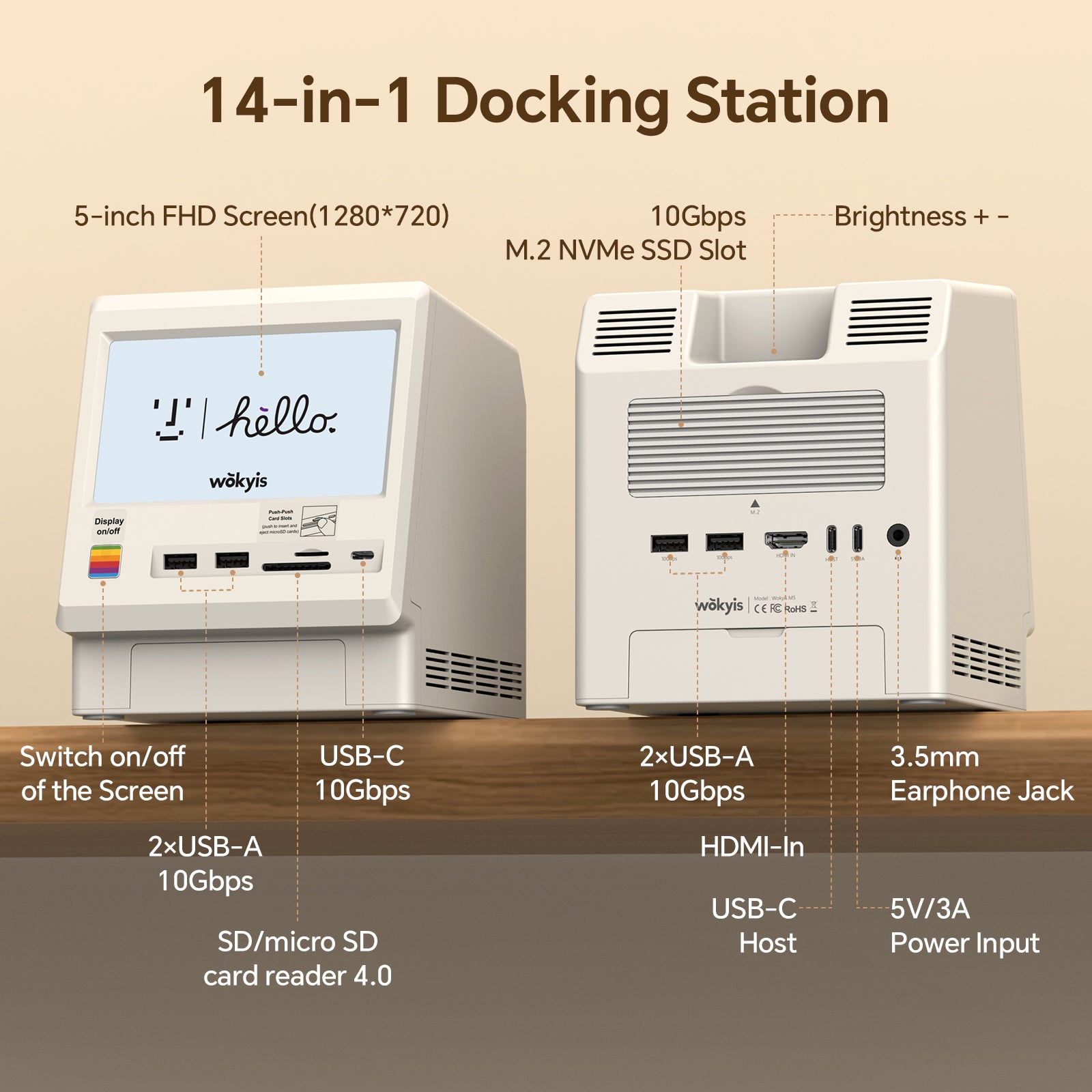 Mac mini M4 Retro Dock with 10Gbps SSD NVMe Enclosure