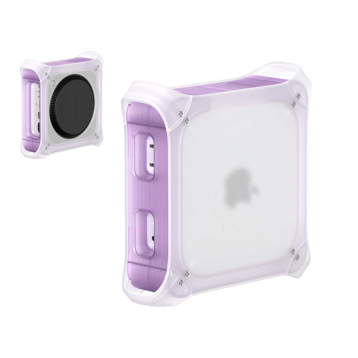Retro Vertical Stand for Mac mini M6/M5/M4, Easy Access to Power Button, Cooling Desgin, Scratch-Proof, Anti-Slip Pads
