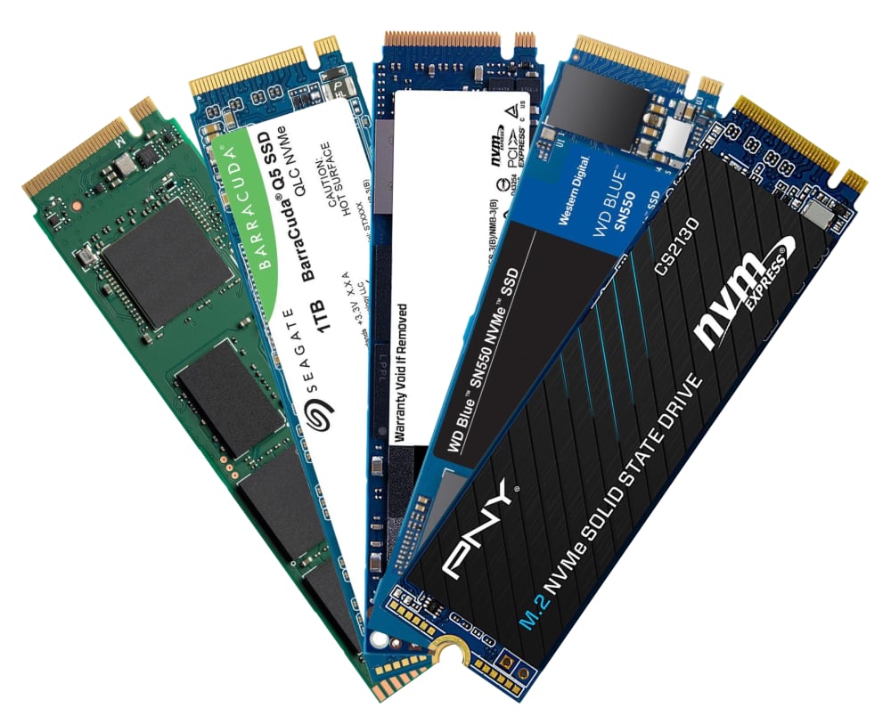 Does the Wokyis M5 include an M.2 NVMe PCIe SSD in the pakcage?
