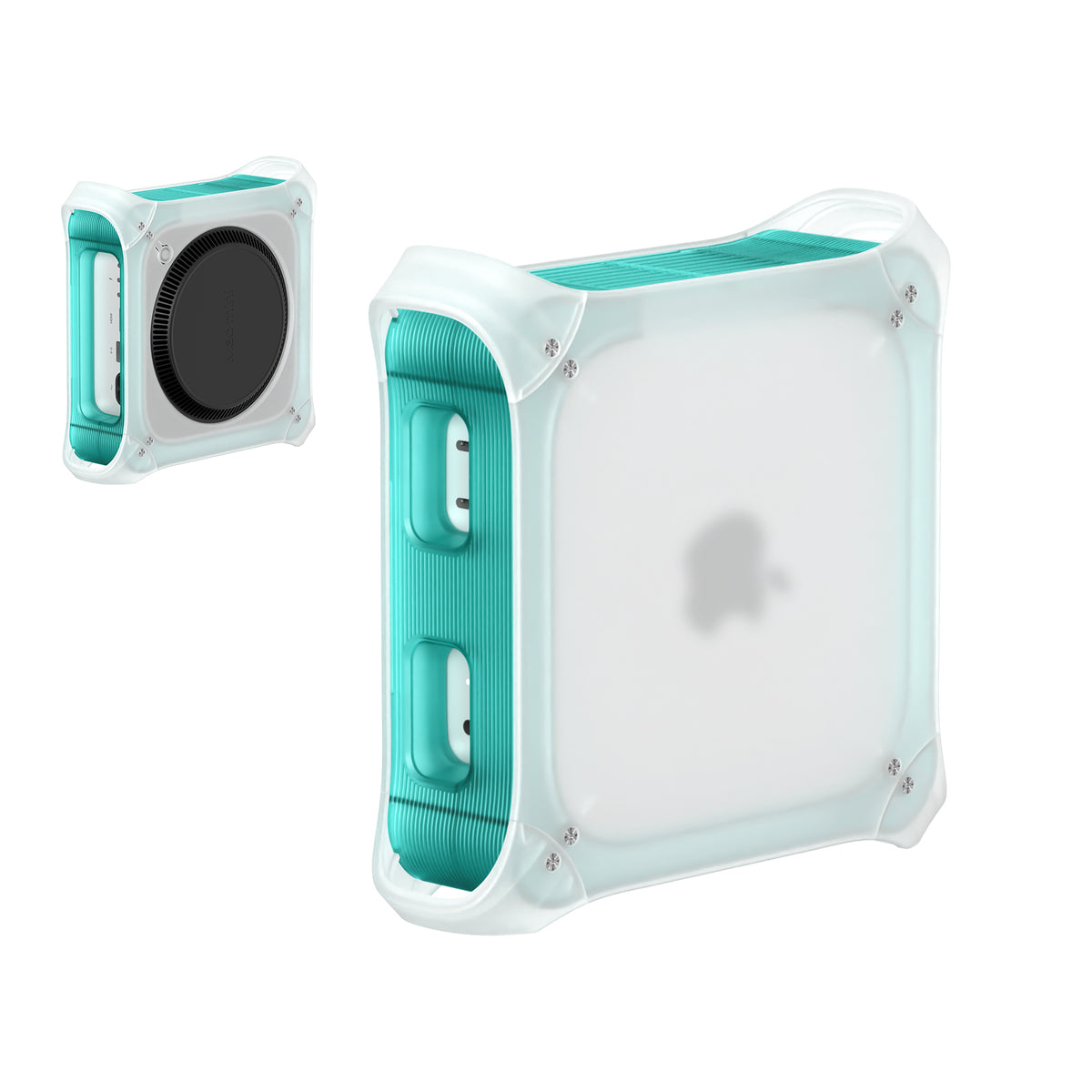 Retro Vertical Stand for Mac mini M6/M5/M4, Easy Access to Power Button, Cooling Desgin, Scratch-Proof, Anti-Slip Pads