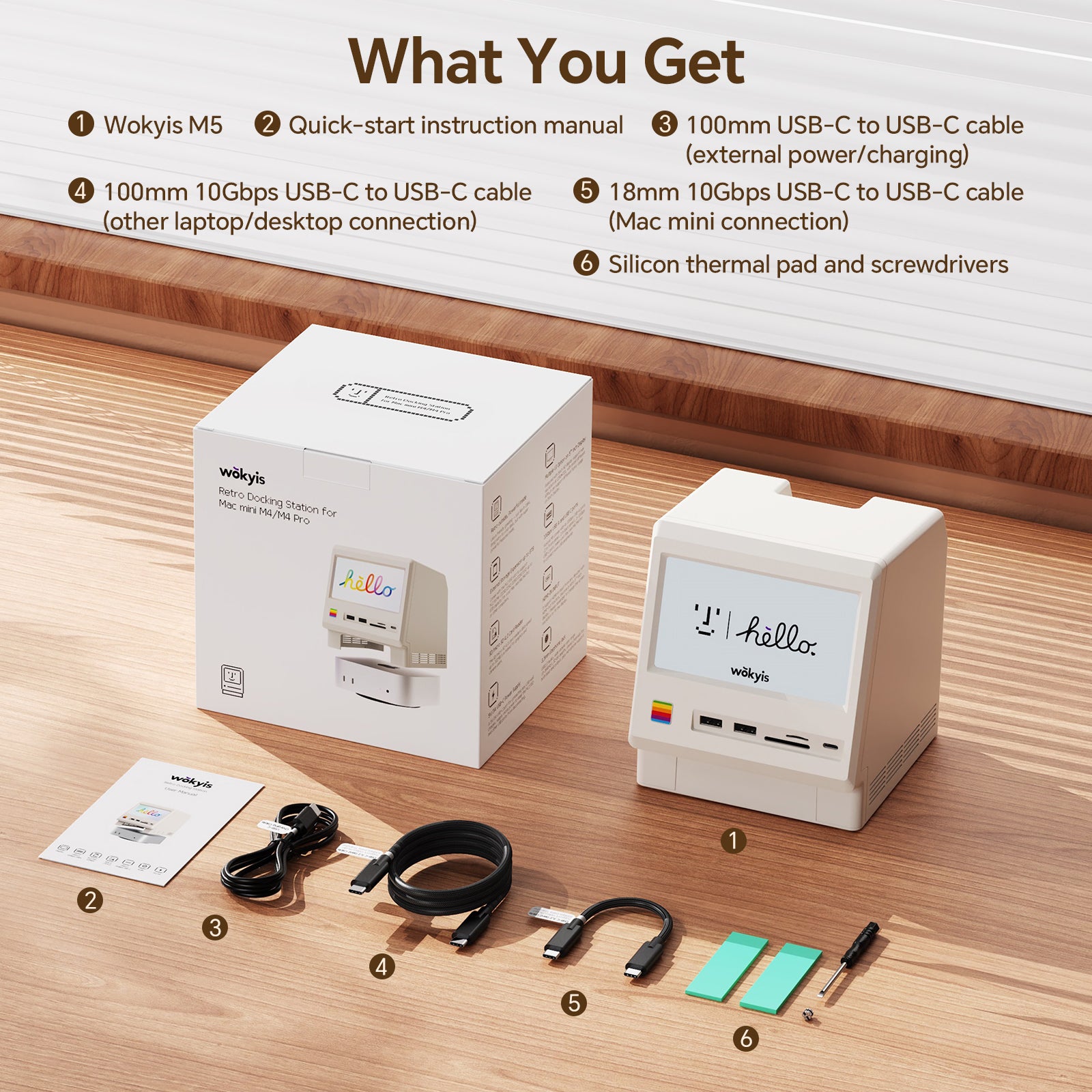 Mac mini M4 Retro Dock with 10Gbps SSD NVMe Enclosure