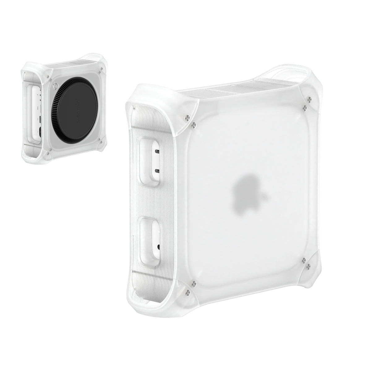 Retro Vertical Stand for Mac mini M6/M5/M4, Easy Access to Power Button, Cooling Desgin, Scratch-Proof, Anti-Slip Pads