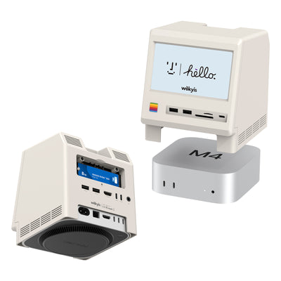 Mac mini M4 Retro Dock with 10Gbps SSD NVMe Enclosure