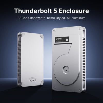 Retro 80Gbps M.2 NVMe SSD Enclosure compatible with Thunderbolt 5/4/3 and USB4