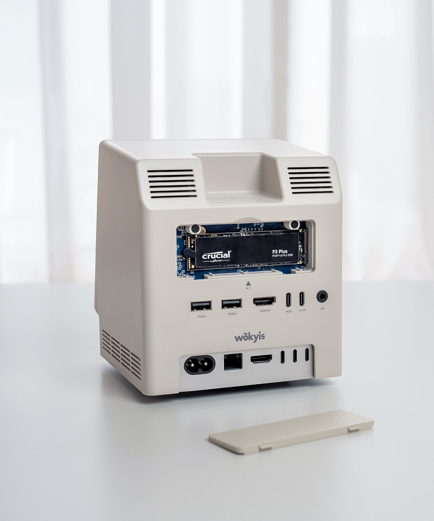 WOKYIS Mac mini レトロ ドッキングステーション Amazon.com: Wokyis M5 Retro Dock Station for Mac mini M4, 5'inch