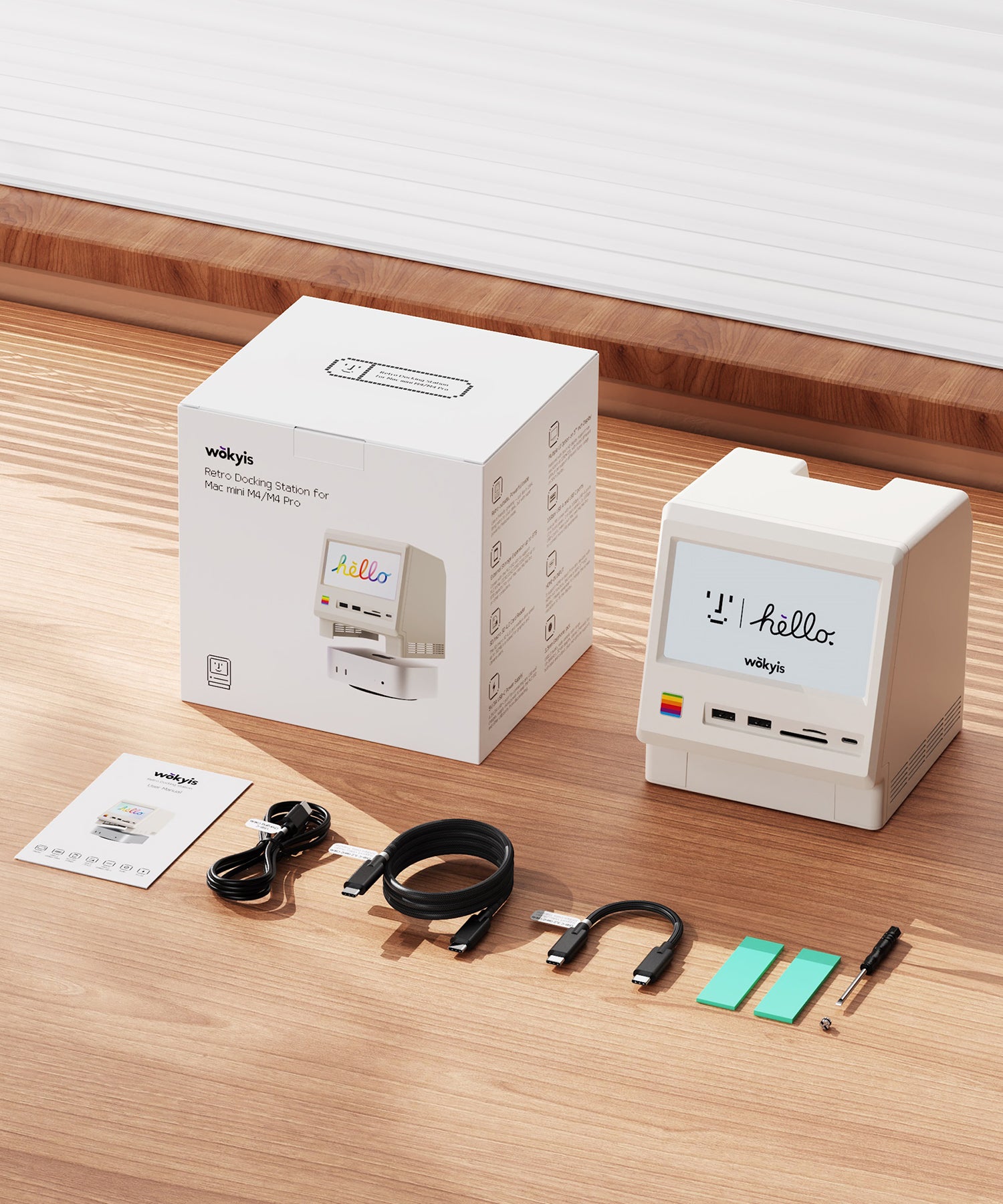 Mac mini M6 Retro Dock with 10Gbps SSD NVMe Enclosure and 5-inch